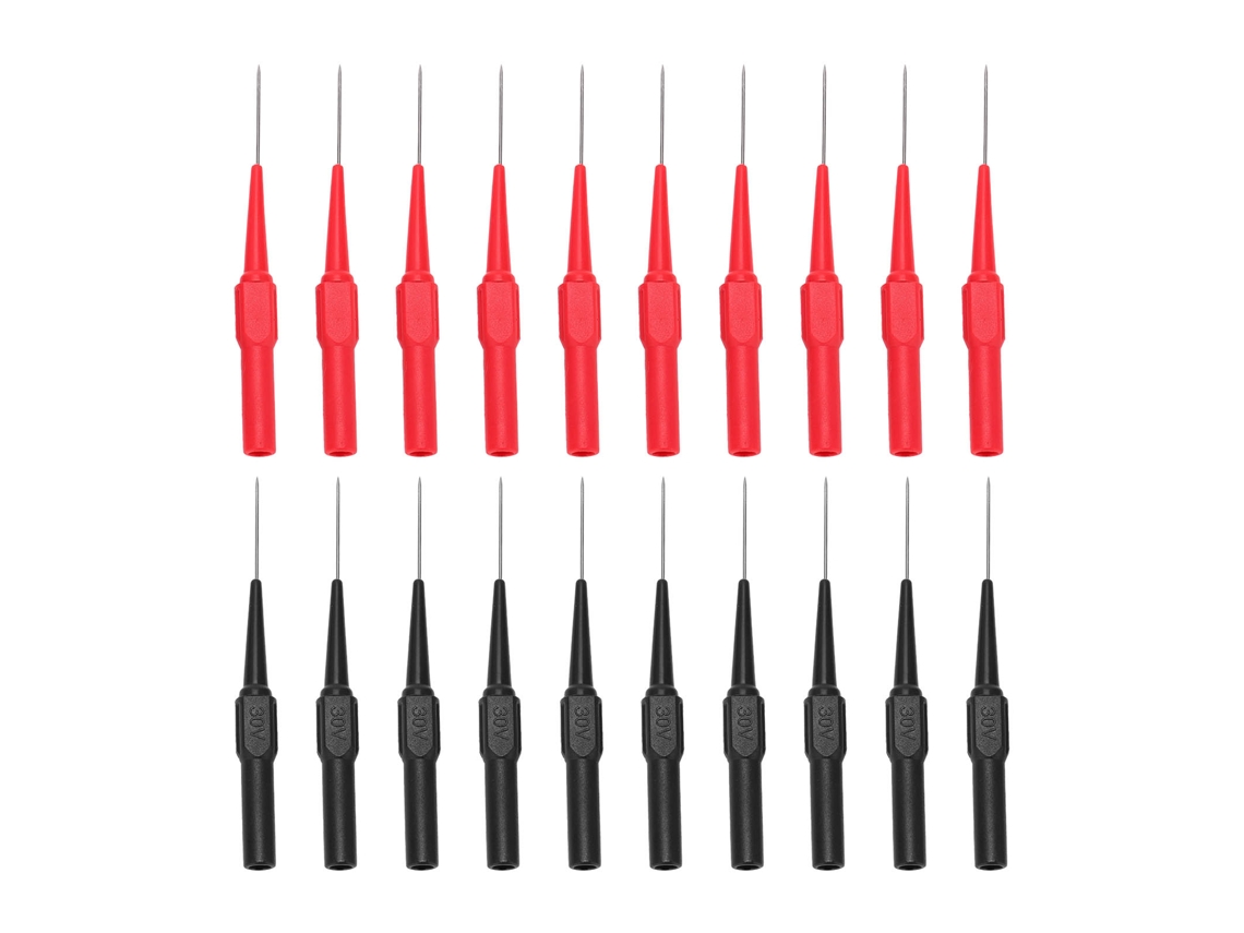 10 pares de sondas de prueba de aislante de 26,010 mm y 0,7 mm, sondas de perforación de enchufe de 4,0 mm para mantenimiento de vehículos