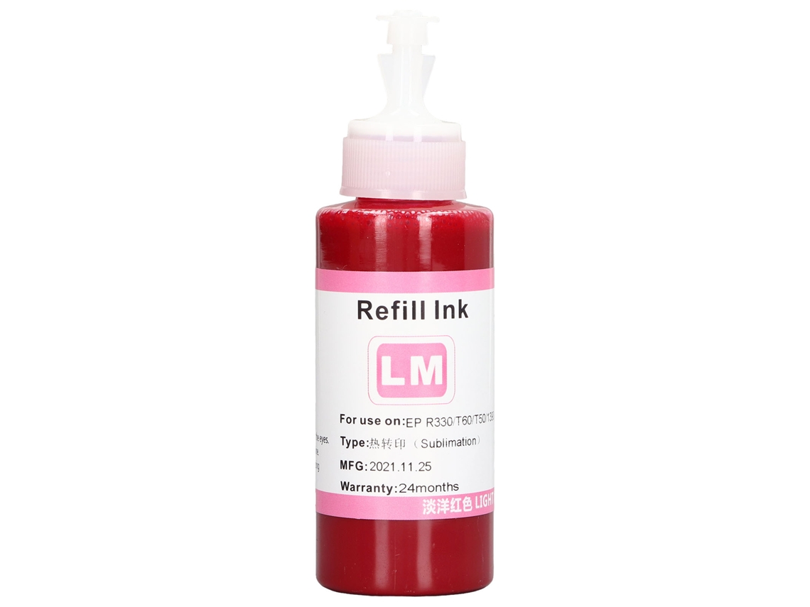 Tinta De Sublimación De Recarga De 100 Ml Para Impresoras De Transferencia Térmica Digital R330, 230, T60 Y T50.
