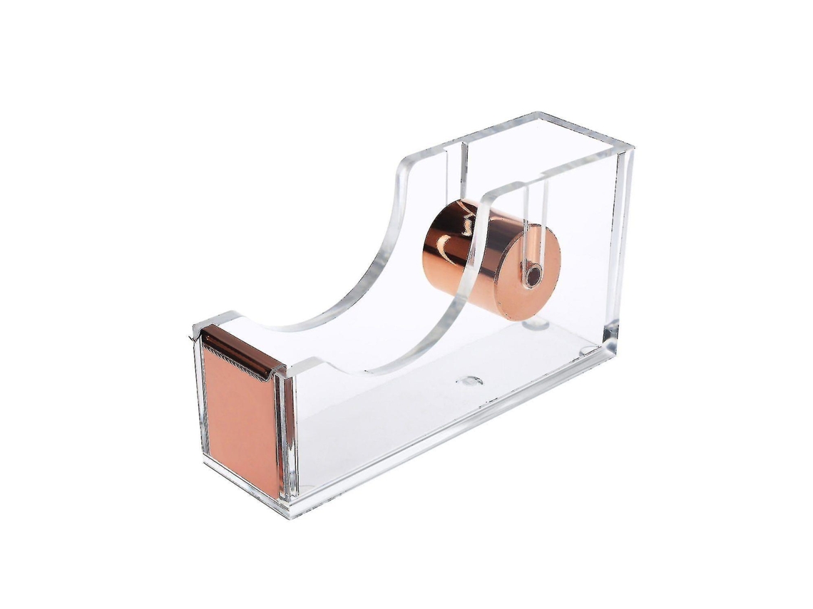 Dispensador de cinta holográfica arcoíris, acrílico grueso de primera calidad para un uso duradero, diseño elegante y moderno con cuchilla de acero inoxidable, apto para todo tipo de cintas.