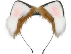 Tiara de peluche con orejas extraíbles SFUSHOS