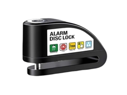 Disco Antirrobo con Alarma 110db Compacto para Bicicleta/Patinete Negro AVIZAR