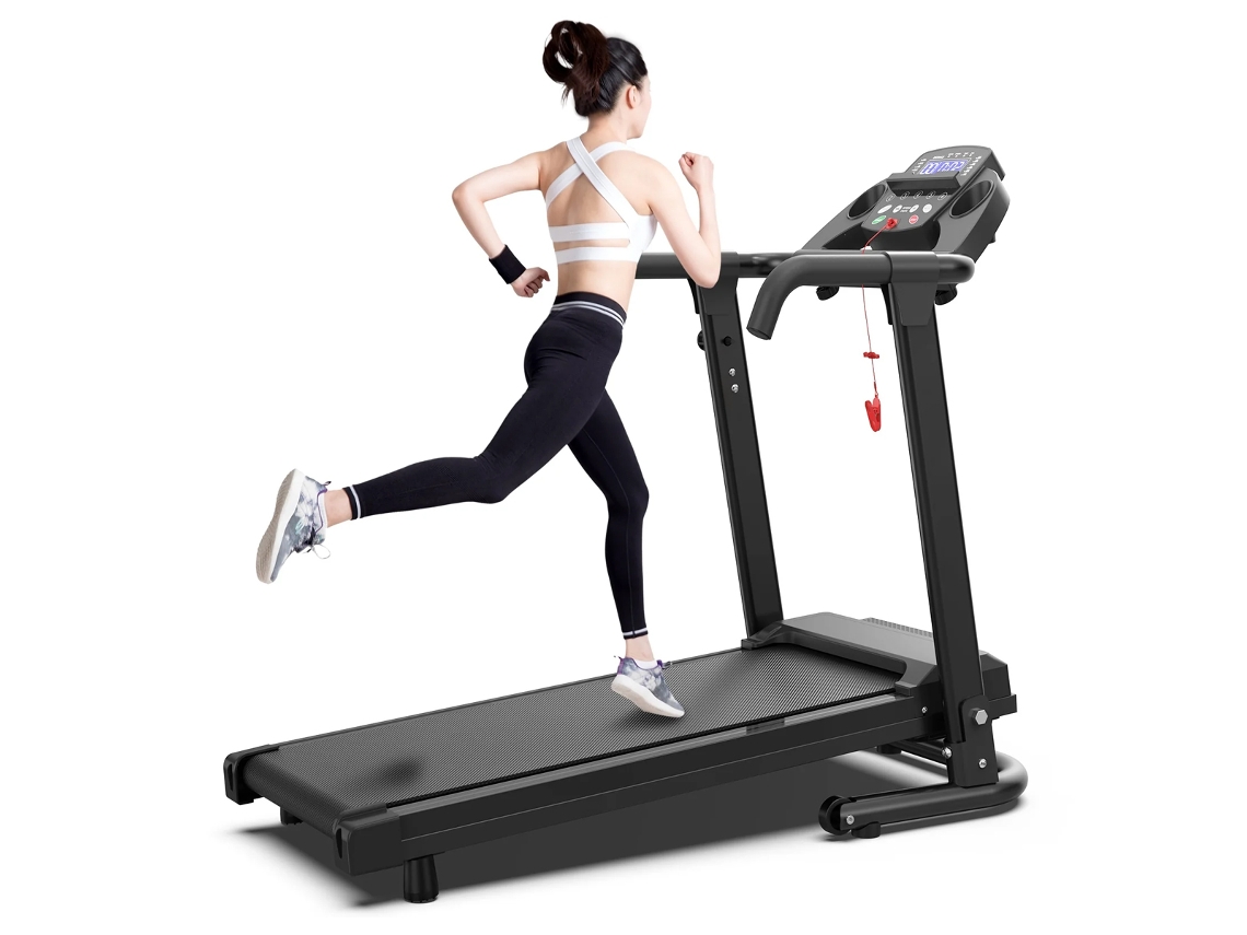 Cinta de correr plegable KREEDA Q30 de 2,5 hp con pantalla LED, 12 programas y conectividad mediante aplicación.