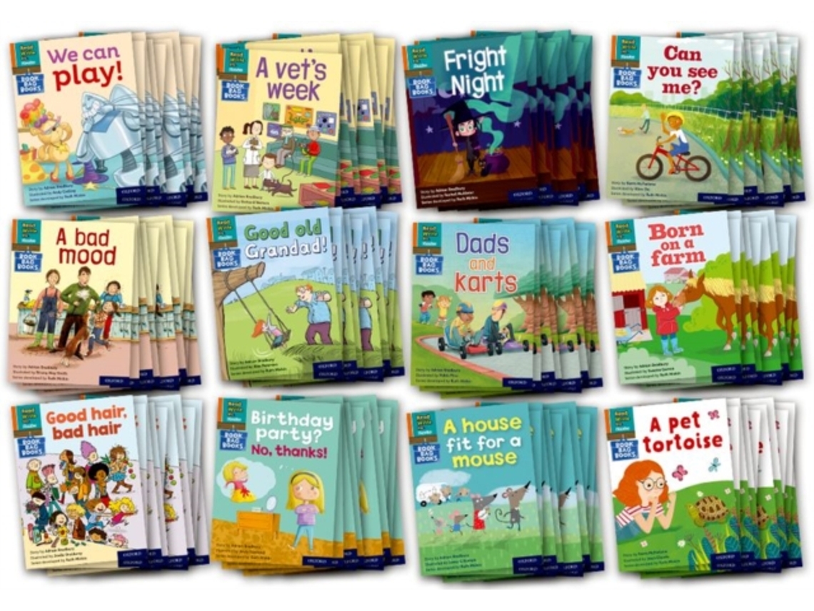 Libro Read Write Inc. Phonics Book Bag Books Orange Set 4 Pack of 120 de Adrian Bradbury (Inglés)