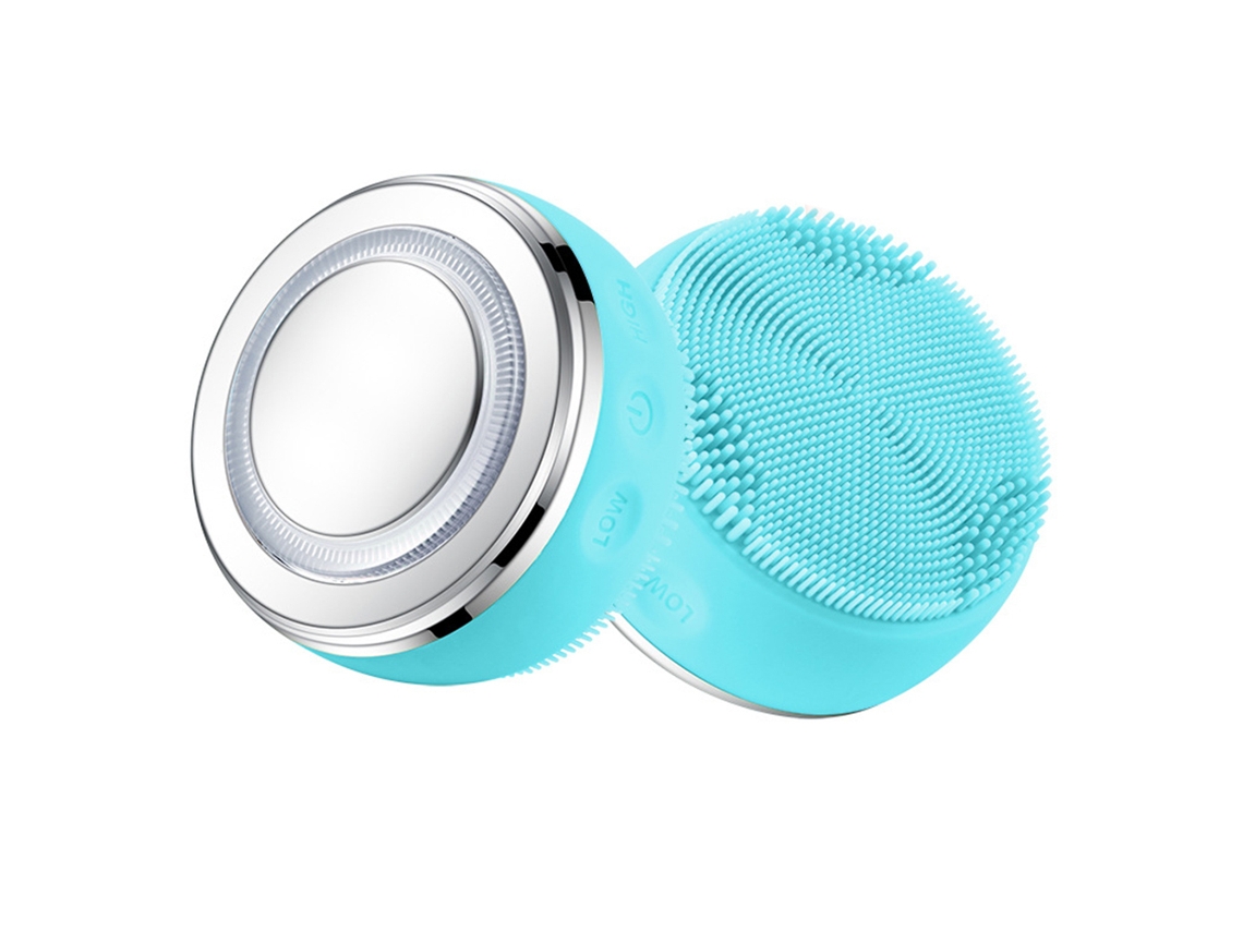 Cepillo facial de silicona con tecnología sónica, cepillo limpiador y exfoliante, cepillo de lavado facial impermeable para mujeres