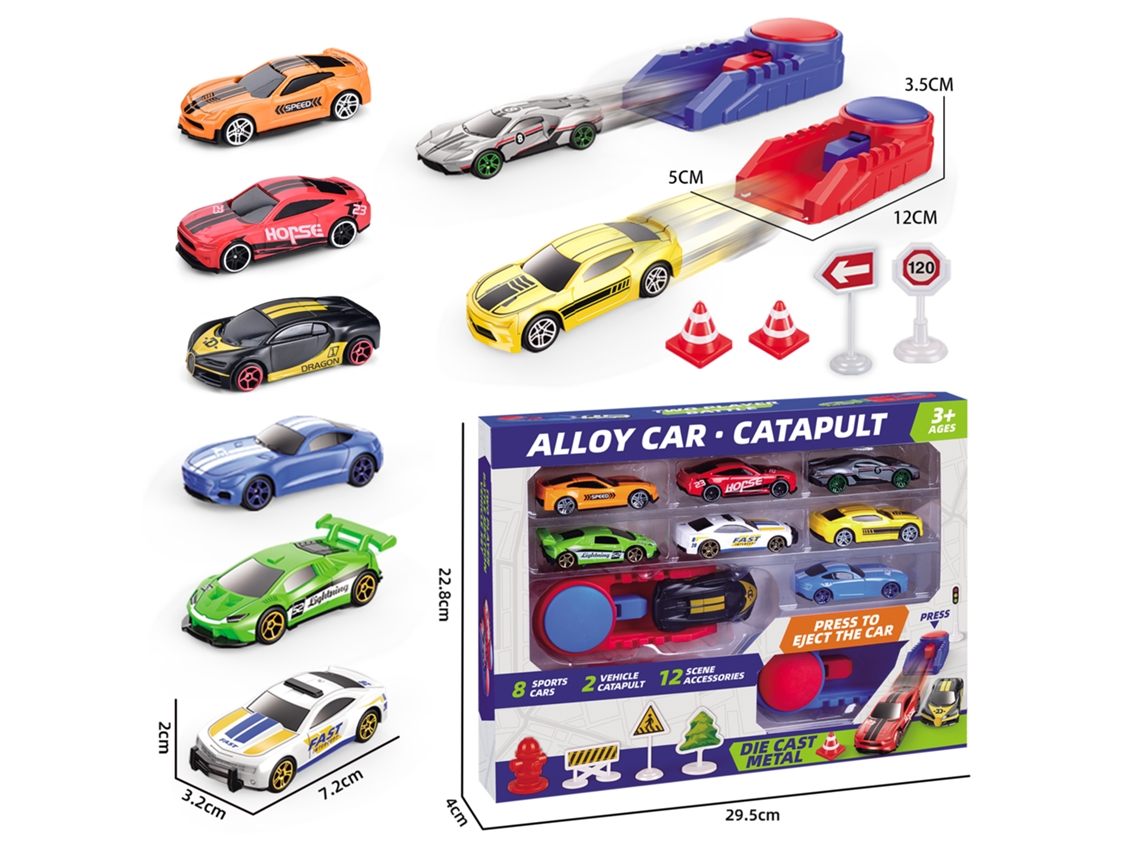 (8 Coches) Mini Coches Deslizantes De Metal Fundido A Presión A Escala 1/64, Juguetes Para Niños