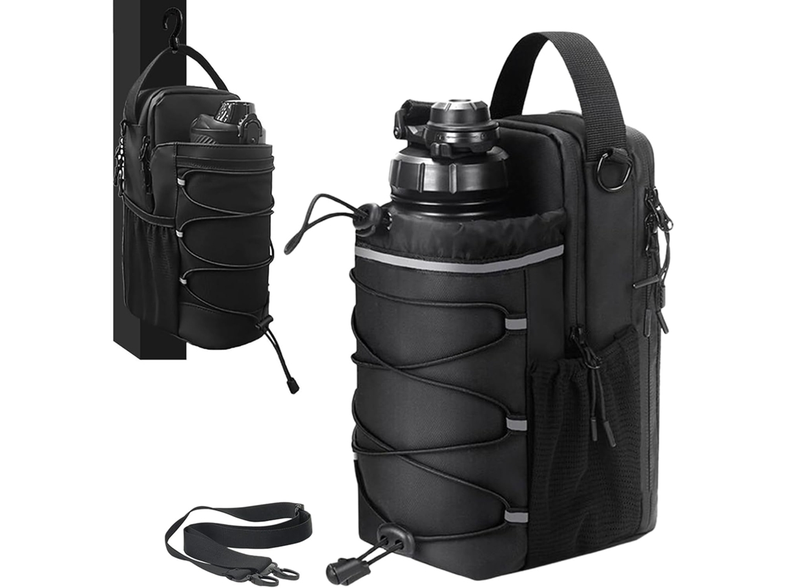 Bolsa Deportiva Magnética, Bolsa Para Transportar Botellas De Agua Con Compartimento Para Teléfono M