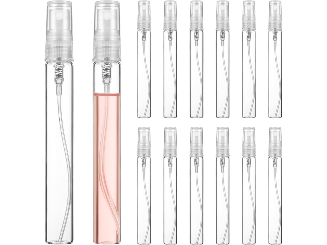 Lot De 30 Flacons Pulvérisateurs Rechargeables En Verre 10 Ml Transparents Con Bouchons Étanches...