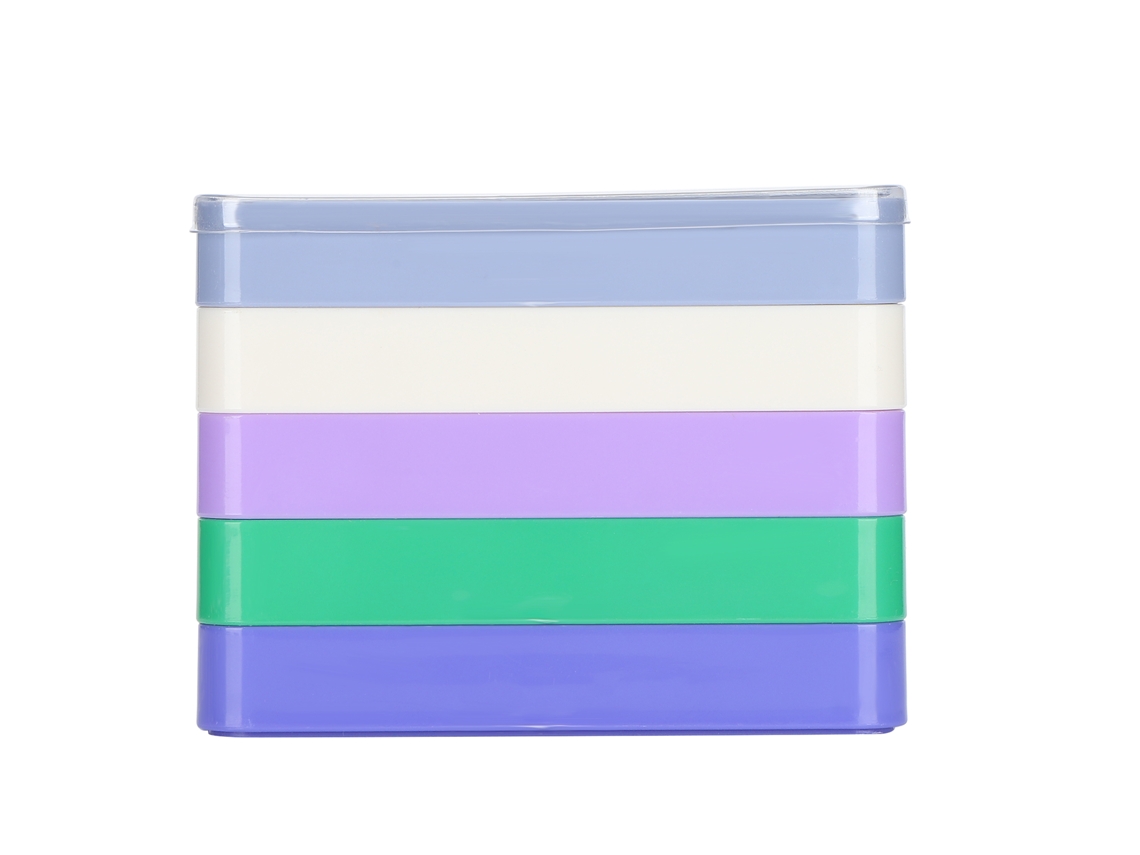 Caja Rectangular De Plástico Con Compartimentos Para Guardar Piezas De Relojería Y Herramientas.