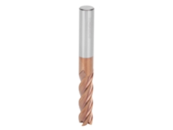 Fresa De Acero De Carburo De Tungsteno Cnc, 4 Dientes, Para Aluminio, D12x45x100l
