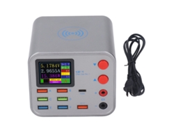 Estación De Carga Usb 150w 8 Puertos Qc3.0 Cargador Rápido De Pared Con Carga Inalámbrica Para Teléfono Y Portátil