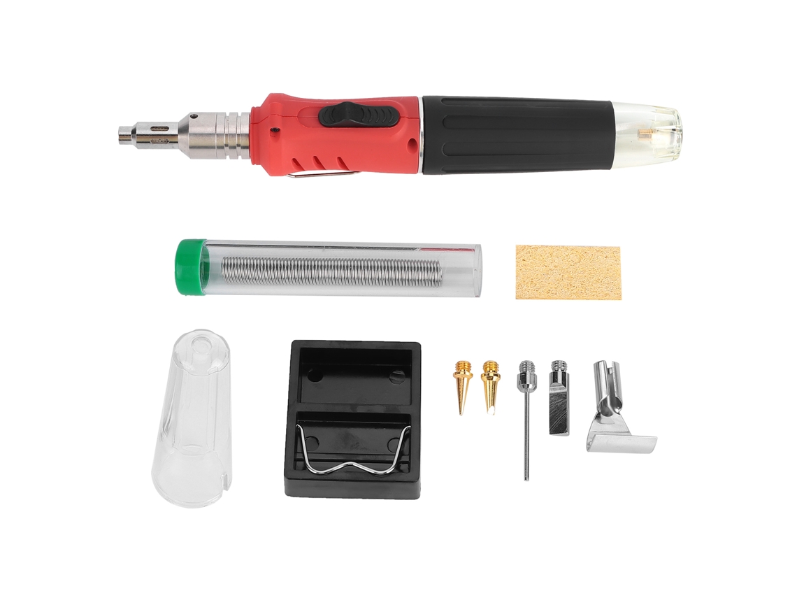 Kit De Soldadura A Gas Butano Inalámbrico Con Encendido Automático Y Batería Recargable De 8 W Hs1115k