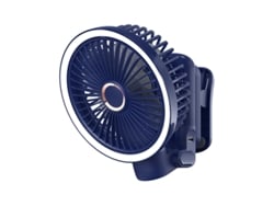 Ventilador Portátil, 7500 Mah, 4 Velocidades De Oscilación, Iluminación Led, Plegable Con Gancho, Recargable Por Usb, 28 Cm (11 Pulgadas), P