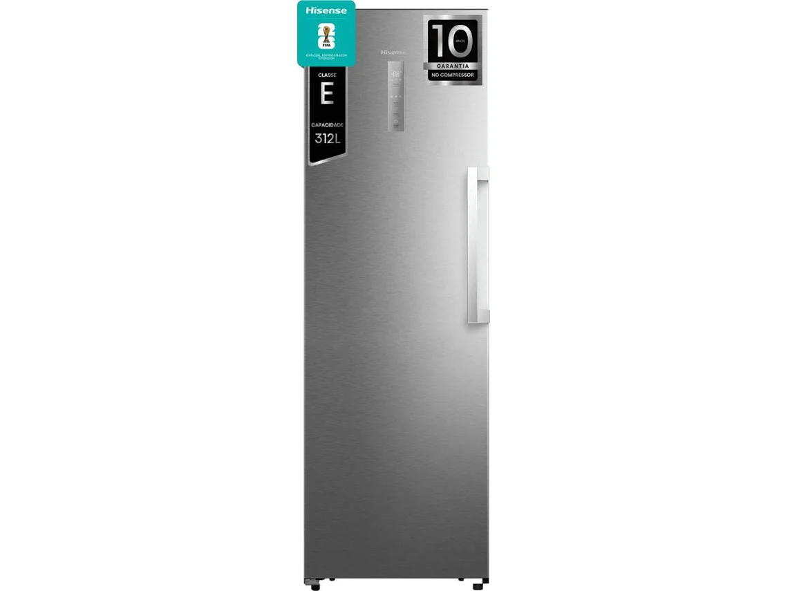 Congelador Vertical HISENSE Kitchen Fit FT3K310SAIE1 (No Frost - 185.6 cm - 312 L - Inox)