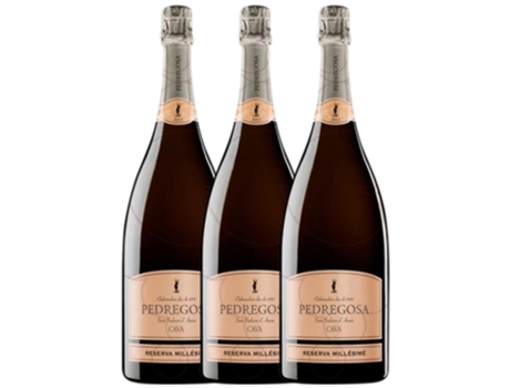 Espumante PEDREGOSA Pedregosa Millésimé Brut Nature Cava Reserva (1.5 L - 3 unidades)
