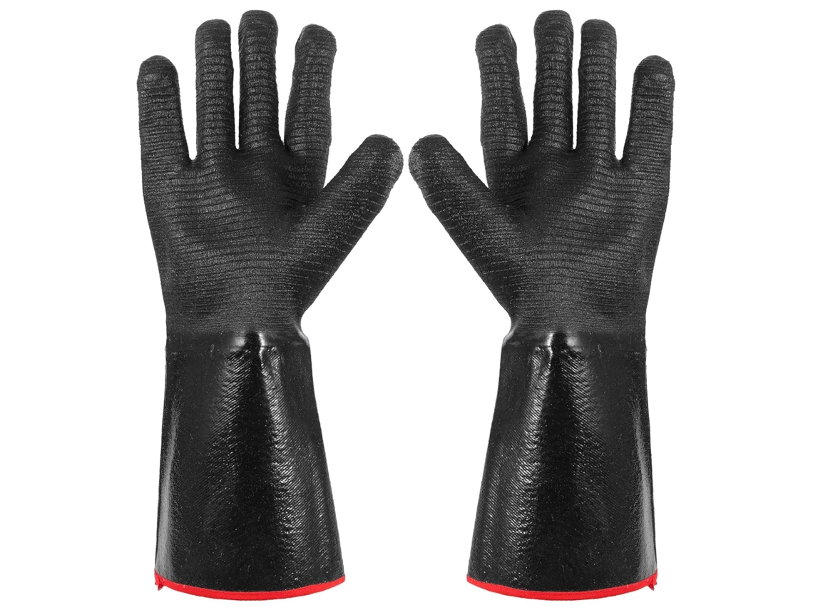 Guantes De Neopreno Inoomp Repelentes Al Agua,s Al Calor Hasta 500 °c, De 35,5 Cm (14 Pulgadas), Con Protectores Para