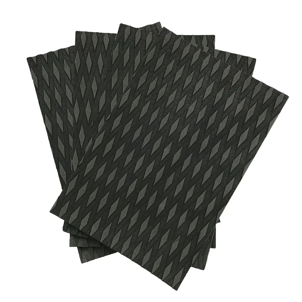 Alfombrillas Antideslizantes Para Tablas De Surf (cuatro Piezas, Color Negro), Aptas Para Kayaks, De Espuma Eva Autoadhesiva.