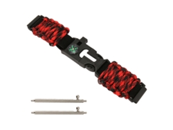 Pulsera De Paracord 6 En 1 Con Brújula, Luz De Señalización Y Encendedor Para Huami Samsung De 22 Mm