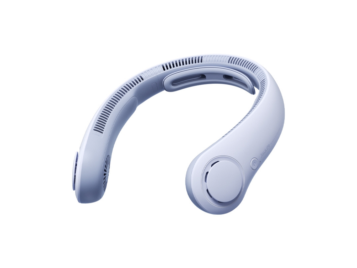 Ventilador De Cuello (azul) - Manos Libres - Ajuste De 5 Velocidades - Batería De 5000 Mah - Funcionamiento Silencioso - Recargable