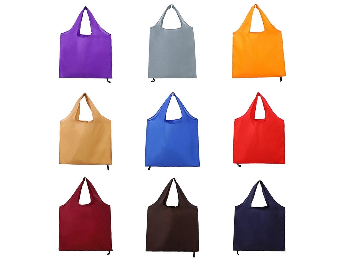 Bolsa de compras colorida, reutilizable y plegable, de gran capacidad y fácil de transportar, ideal para viajes y actividades al aire libre. GOKOCO