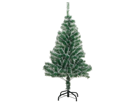 Árbol de Navidad artificial verde con nieve 120 cm VIDAXL