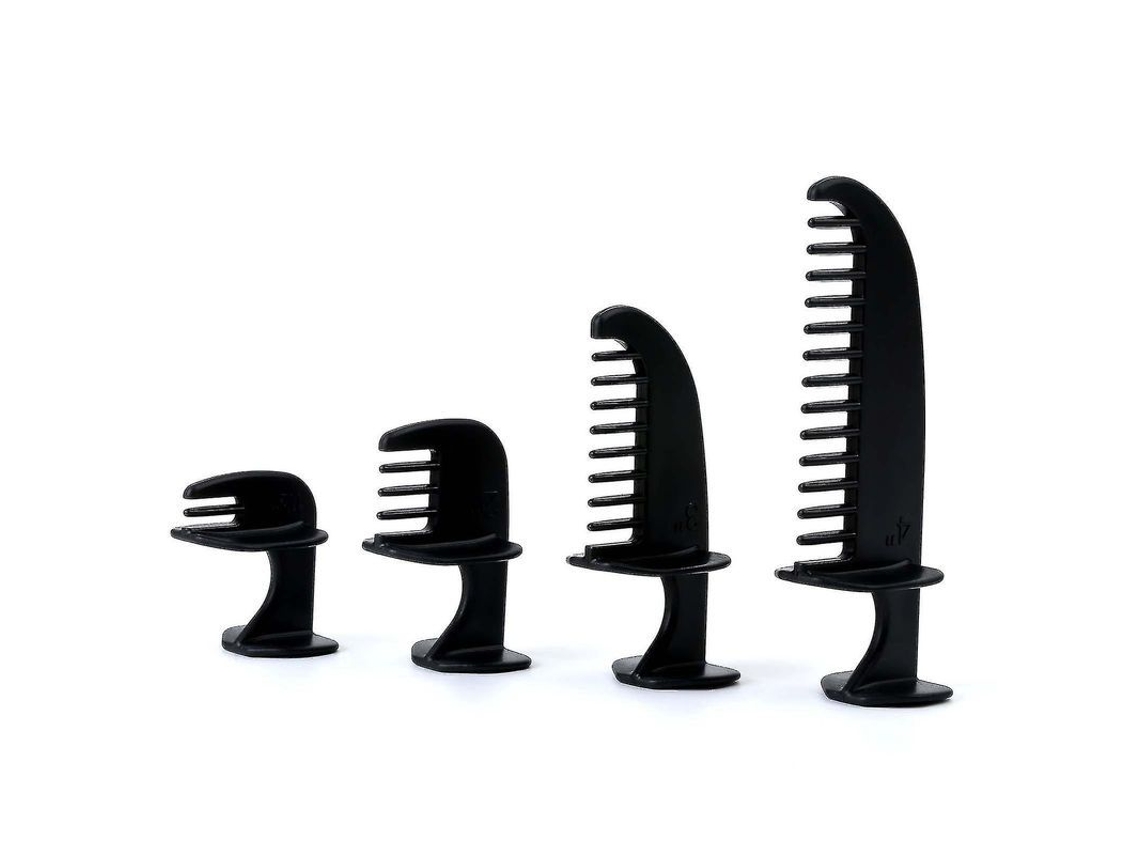 Kit profesional de corte de cabello 2026 con 4 guías para hombres, mujeres y niños.