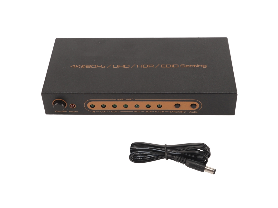 Divisor De Audio Hdmi (extracción De Audio Earc/arc, Transmisión 4k 60hz)