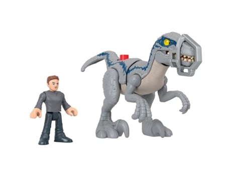 Imaginext Jurassic World Owen y Dinosaurio Blue