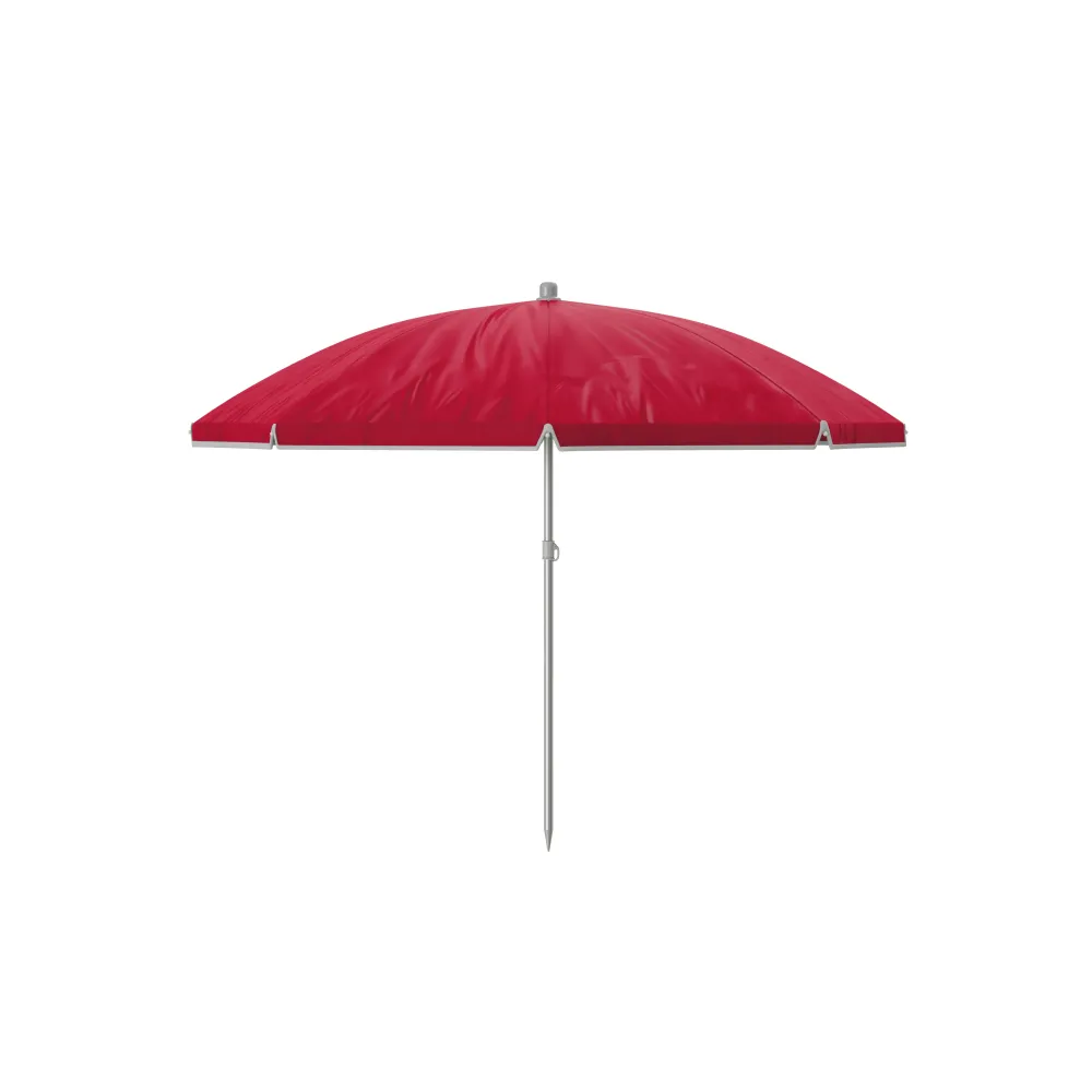 Sombrilla de playa de verano Marbueno 160 cm, protección UV, color rojo