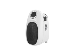 Mini Termoventilador Cerámico Malasia Blanco 500w Temperatura Regulable Temporizador Display (16x12x9cm)
