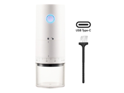 Molinillo De Café Eléctrico Portátil Usb Con Muelas, De Cerámica, Con Múltiples Ajustes Y Cepillo Incluido.