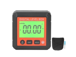 Nivel Digital Magnético De Alta Precisión, Inclinómetro, Medidor De Ángulo Para Carpintería Y Construcción, Color Naranja.