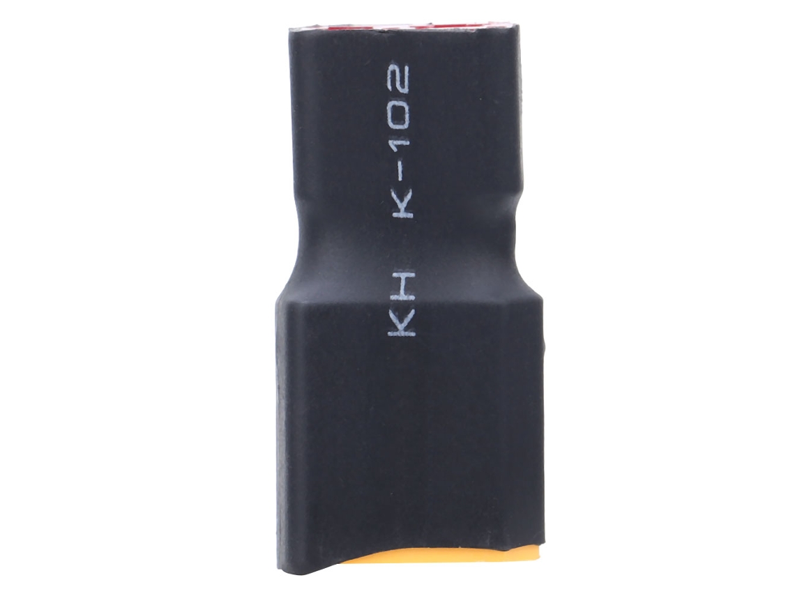 5 adaptadores de conector XT60 macho a T hembra para baterías LiPo de coches y aviones (negro)