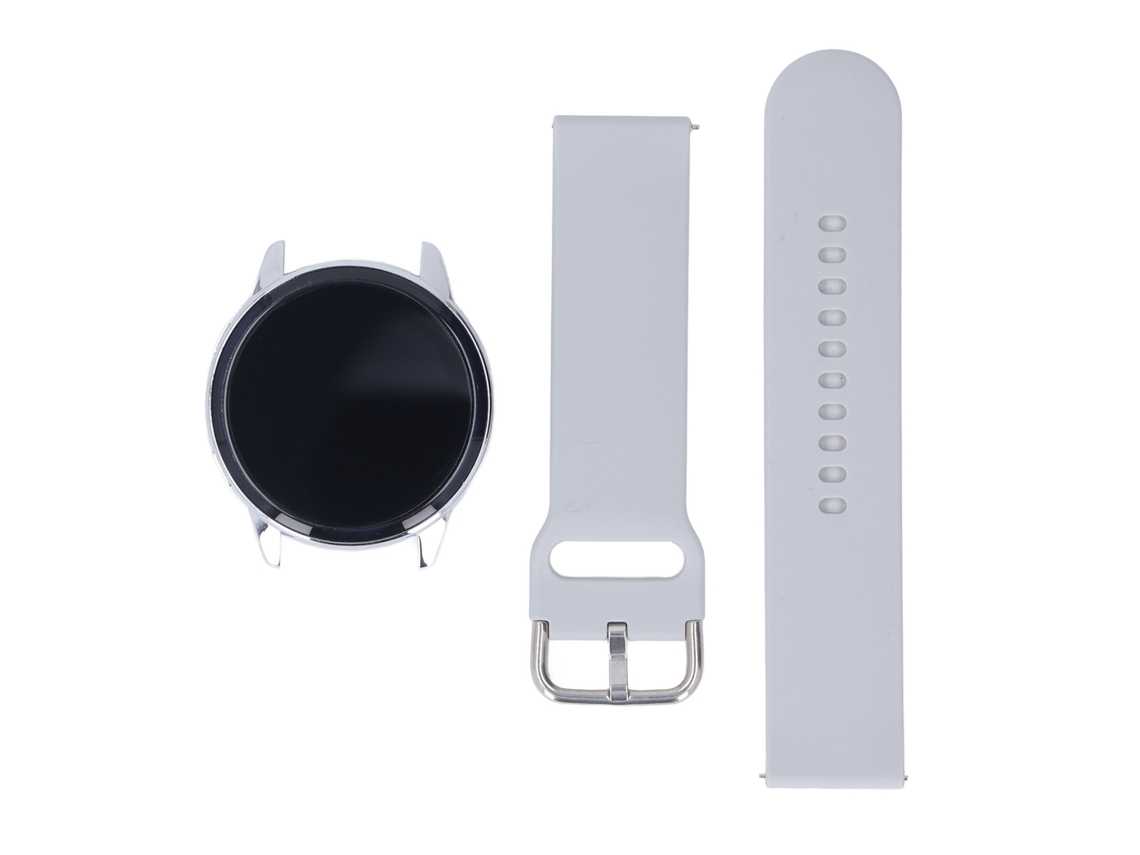 Reloj Inteligente T2 Pro Gris Con Monitor De Ritmo Cardiaco Presión Arterial Oxígeno Y Llamada Bluetooth Correa De Silicona