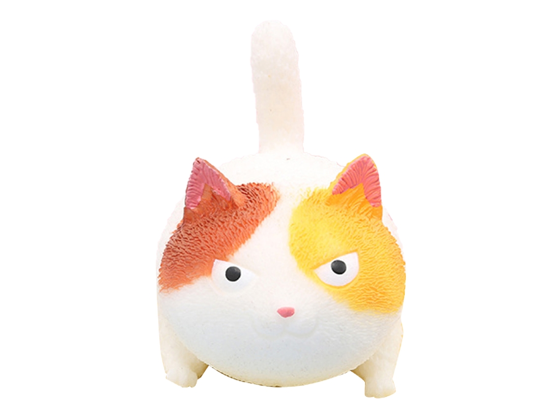 Pelota Antiestrés De Gato Cute Juguete Squeezy Para Niños Y Adultos Alivio De Estrés Blanco Sensorial