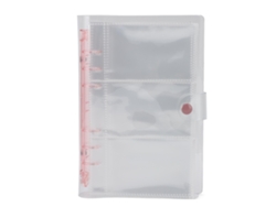 Álbum De Fotos Con 120 Bolsillos Binder Tarjeta Coleccionista Transparente Rosa Para Tarjetas De Juego Y Viajes