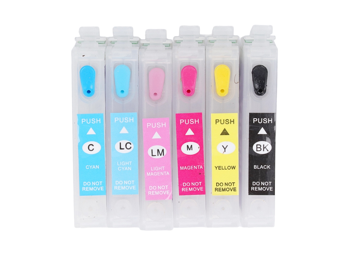 cartuchos de tinta compatibles con chips permanentes para impresoras de inyección de tinta T0821n-t0826n