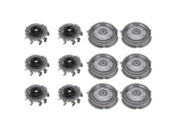 6 Cabeçotes De Substituição Sh50 Para Philips Norelco Série 5000 S5000 S5420 S5380 S5351 Lâminas Multiprecision Plata