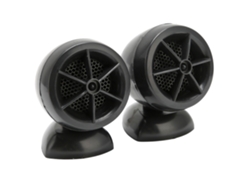 2 tweeters de cúpula de 1200 W, altavoz de alta sensibilidad universal para sistemas de audio de coche, color negro.