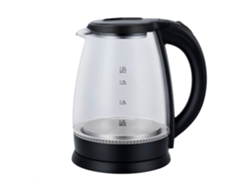 Hervidor De Acero Y Borosilicato Con Luces Led. 1500w Y 1,8l De Capacidad.