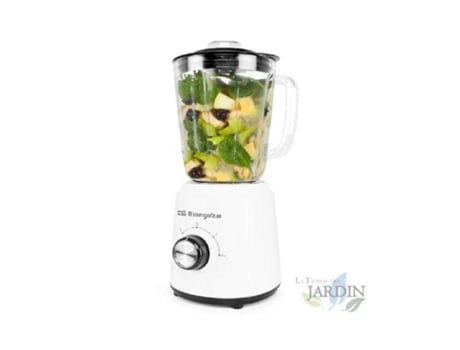 Batidora de Vaso ORBEGOZO 1,5 Litros Vaso de Cristal 2 Velocidades + Turbo 500W
