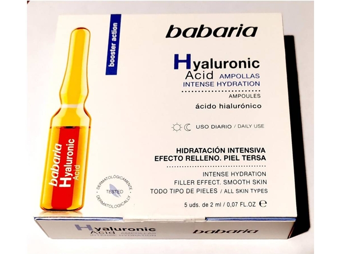 Ampolas BABARIA Hyaluronic Acid (5 Unidades)
