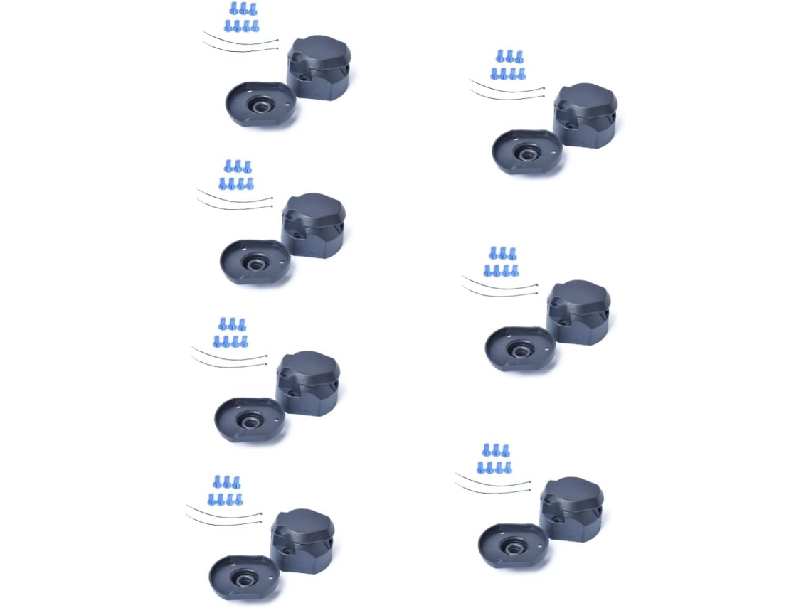 Juego De 7 Accesorios Para La Conexión Del Remolque, Que Incluye Clavija Y Anillo De Goma Negro De 12v.