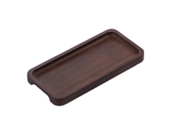 Bandeja Rectangular De Bambú Para Servir Café, Té Y Desayuno. Bandeja Multiusos De Madera Natural. Acabado Liso Y Brillante. Bandeja Decorativa Y Orga