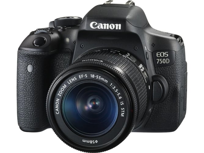Kit Cámara Réflex CANON 750D+EF-S18-55 IS STM (24.2 MP - ISO: 100 a 12800 - Sensor: APS-C)