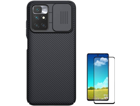 Kit Funda + Protector de Pantalla Xiaomi Redmi 10 Nillkin Camshield 1 (Negro)