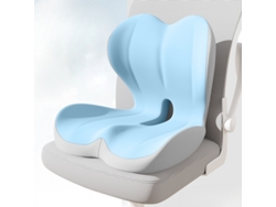 Cojín Ergonómico De Espuma Viscoelástica Para Silla De Oficina Con Soporte Lumbar (azul) Digitallab