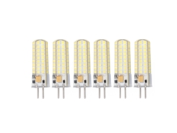 2026-6 Piezas Bombilla Led Gy6.35 7w 12v 700lm 72 Leds Luz Blanca 6000k-6500k Para Lámparas Colgantes Techos