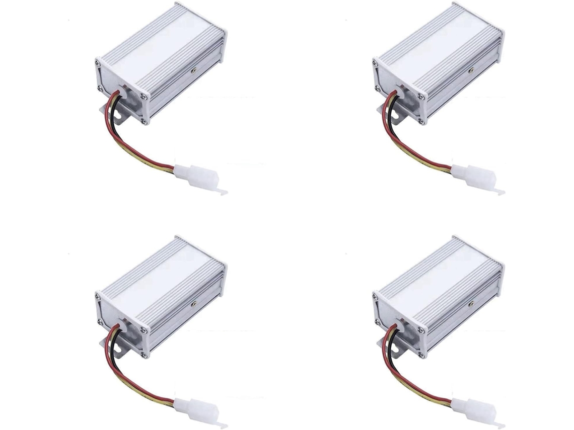 Adaptador Convertidor De Cc Electrónico 4x De 36v 48v 60v 72v A 12v 10a Para Bicicleta