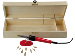 Set de pirograbado Pebaro - Pirograbado creativo en caja de madera - 9 accesorios