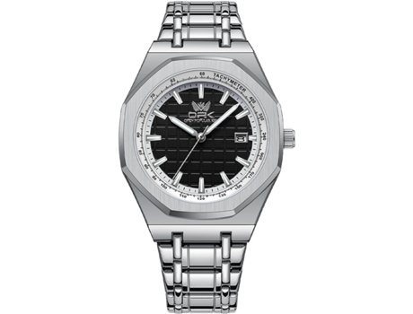 VEANXIN Relojes de pulsera impermeables con fecha de acero inoxidable-Azul